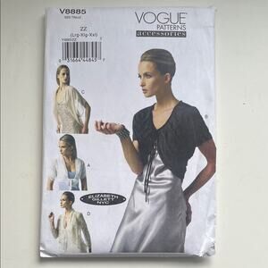 Uncut Vogue Sewing Pattern Accessories V8885 shrugs